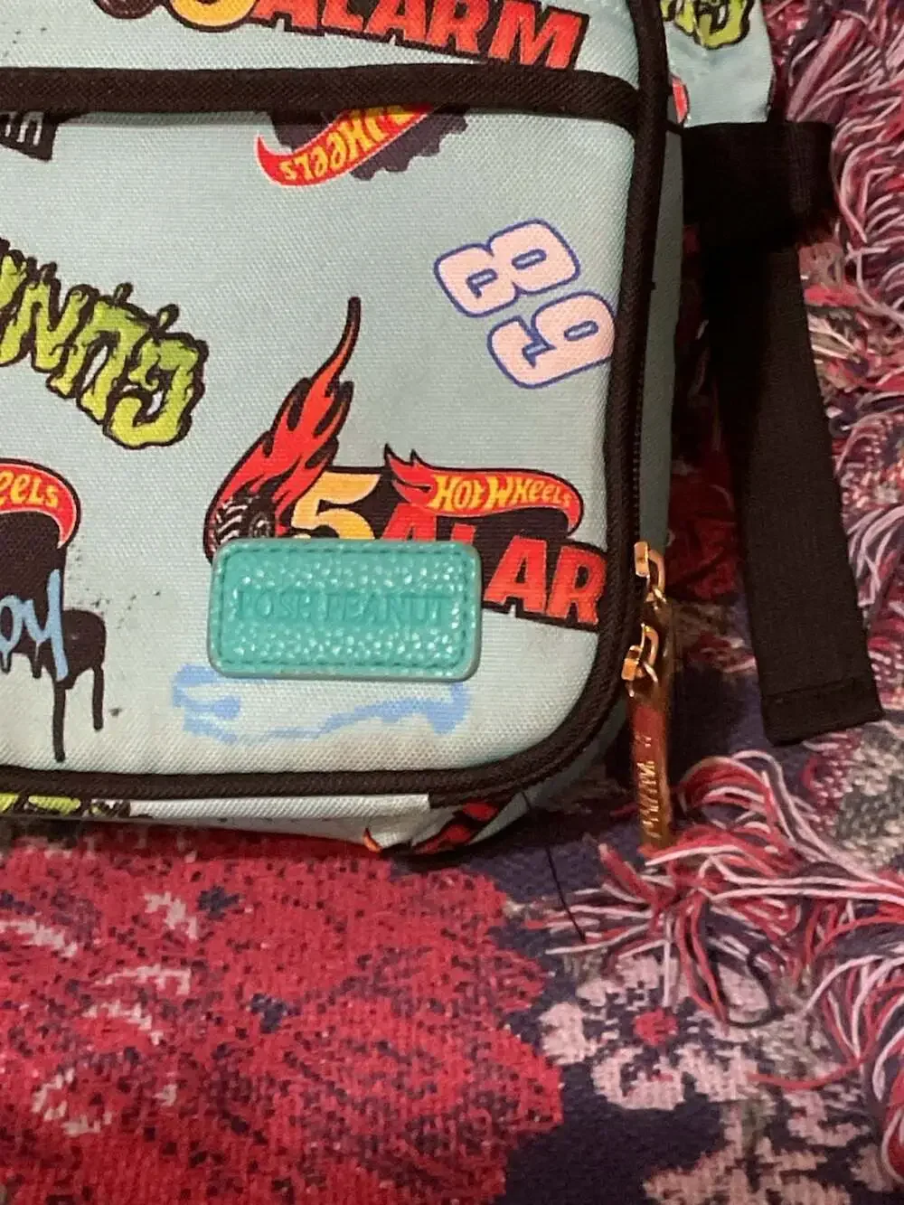 Posh Peanut Hot Wheels Monster Trucks All-Over Print Kids Backpack and lunch bag